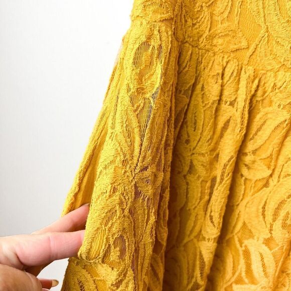 ANTHROPOLOGIE MOULINETTE SOEURS Lace Overlay Summer Dress Size Small EUC - Picture 6 of 9